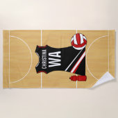 netball strandlaken (Voorkant)