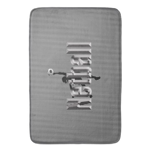 Netball The Game, Memory Foam Bathmat Badmat (Voorkant Verticaal)