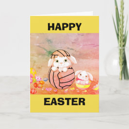 Netball Themed Gelukkige Pasen Feestdagen Kaart