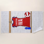 Netball-uniform Strandlaken (Voorkant)