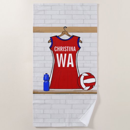 Netball-uniform Strandlaken (Voorkant)