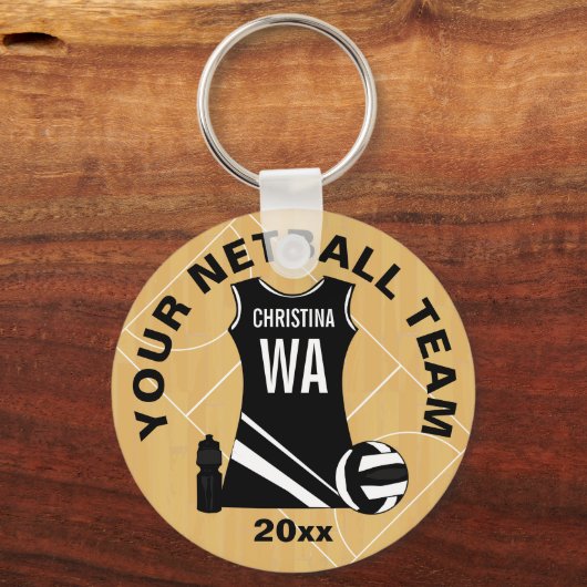 Netball V2 Sleutelhanger (Achterkant)
