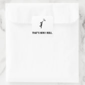 Netball Vierkante Sticker (Tas)