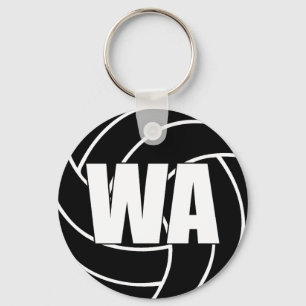 Netball Wing Attack WA Key Ring Sleutelhanger