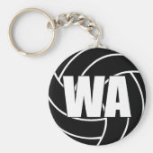Netball Wing Attack WA Key Ring Sleutelhanger (Voorkant)