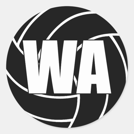 Netball Wing Attack, WA, Netball Team Stickers (Voorkant)