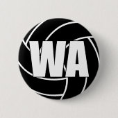 Netball Wing Attack WA Ronde Button 5,7 Cm (Voorkant)