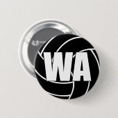 Netball Wing Attack WA Ronde Button 5,7 Cm (Voorkant /achterkant)