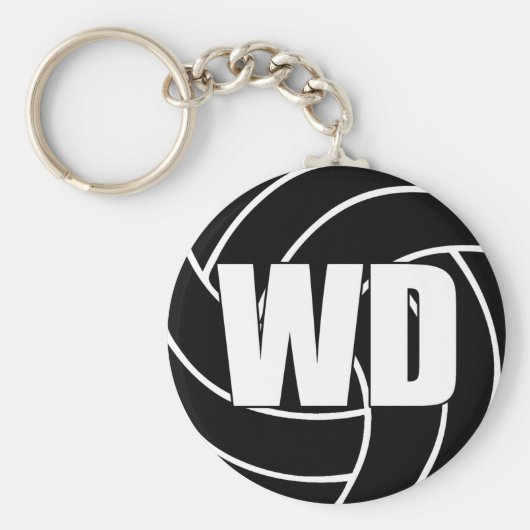 Netball Wing Defence WD Key Ring Sleutelhanger (Voorkant)