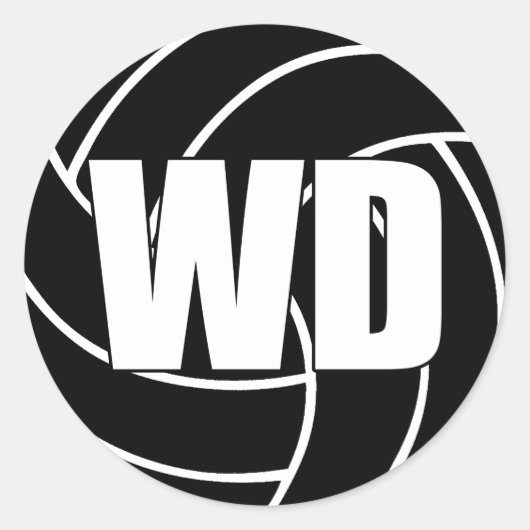 Netball Wing Defense, WD, Netball Team Stickers (Voorkant)