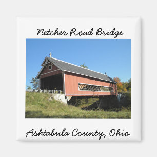 Netcher RD Overdekte brug Ashtabula County Ohio Magneet