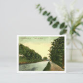 Netcong NJ, langs het Morris kanaal,  stijl Briefkaart (Staand voorkant)