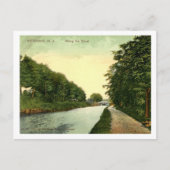 Netcong NJ, langs het Morris kanaal,  stijl Briefkaart (Voorkant)