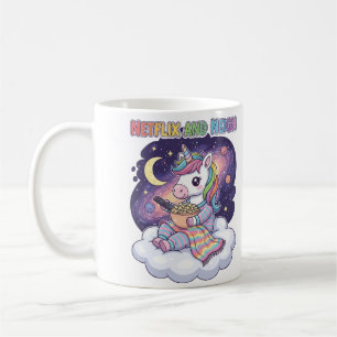Netflix en Neigh Unicorn Cartoon Koffiemok
