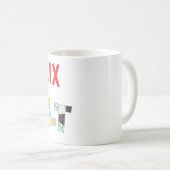 Netflix en Quilt Coffee Mok - Grappig Quilter Gift (Voorkant rechts)