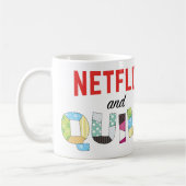 Netflix en Quilt Coffee Mok - Grappig Quilter Gift (Links)