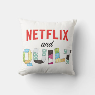 Netflix en Quilt Pillow - Grappige Quilter Gift Kussen