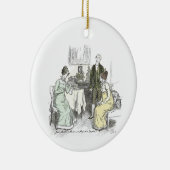 Netherfield Notes Jane Austen Pride and Prejudice Keramisch Ornament (Rechts)