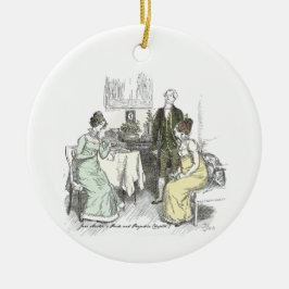 Netherfield Notes Jane Austen Pride and Prejudice Keramisch Ornament