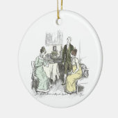 Netherfield Notes Jane Austen Pride and Prejudice Keramisch Ornament (Links)