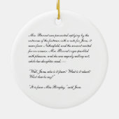 Netherfield Notes Jane Austen Pride and Prejudice Keramisch Ornament (Achterkant)
