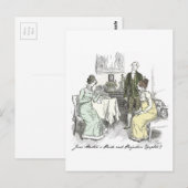 Netherfield Notes - Jane Austen Pride & Prejudice Briefkaart (Voorkant / Achterkant)
