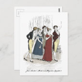 Netherfield Party Arrives - Pride & Prejudice Briefkaart (Voorkant / Achterkant)