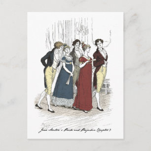 Netherfield Party Arrives - Pride & Prejudice Briefkaart