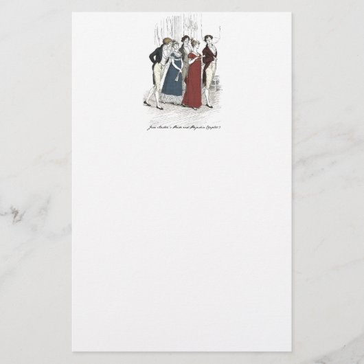 Netherfield Party Arrives - Pride & Prejudice Briefpapier (Voorkant)