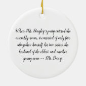 Netherfield Party Arrives - Pride & Prejudice Keramisch Ornament (Achterkant)