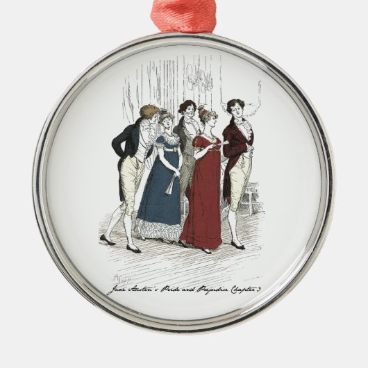 Netherfield Party Arrives - Pride & Prejudice Metalen Ornament (Voorkant)