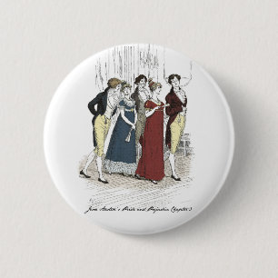 Netherfield Party Arrives - Pride & Prejudice Ronde Button 5,7 Cm