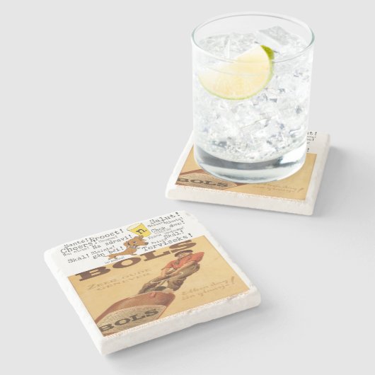 "Netherland Beer" Stenen Onderzetter (Zijkant)