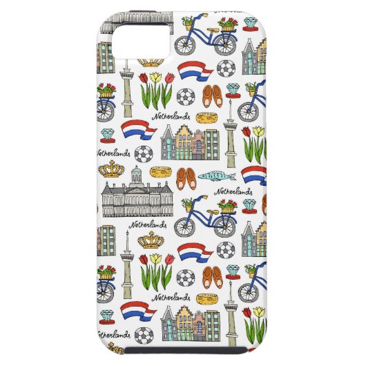 Netherland Doodle Pattern Case-Mate iPhone Case (Achterkant)