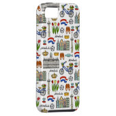 Netherland Doodle Pattern Case-Mate iPhone Case (Back/Rechts)