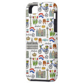 Netherland Doodle Pattern Case-Mate iPhone Case (Achterkant Links)