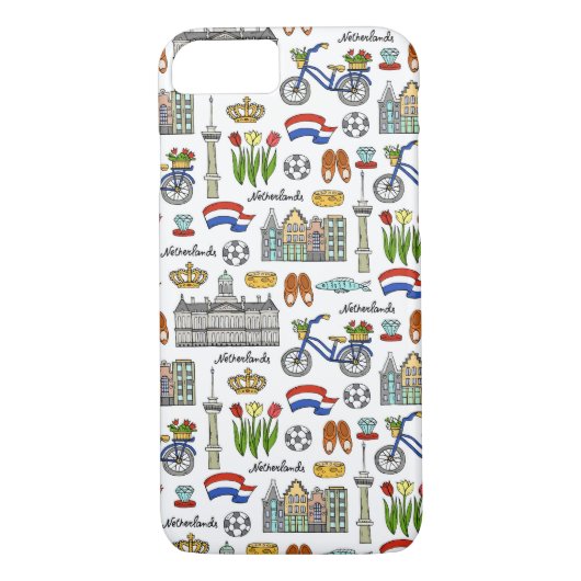 Netherland Doodle Pattern Case-Mate iPhone Case (Achterkant)