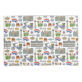 Netherland Doodle Pattern Kussensloop (Voorkant-Rechts)