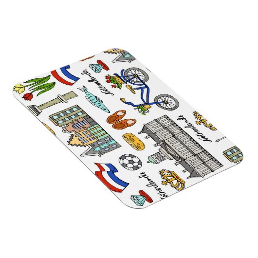 Netherland Doodle Pattern Magneet (Rechterzijde)