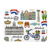 Netherland Doodle Pattern Magneet (Horizontaal)