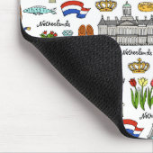 Netherland Doodle Pattern Muismat (Hoek)