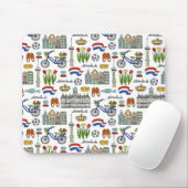 Netherland Doodle Pattern Muismat (Met muis)