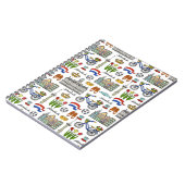 Netherland Doodle Pattern Notitieboek (Linkerzijde)
