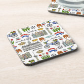 Netherland Doodle Pattern Onderzetter (Linkerzijde)