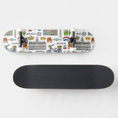 Netherland Doodle Pattern Persoonlijk Skateboard (Horizontaal)