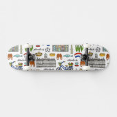 Netherland Doodle Pattern Persoonlijk Skateboard (Horizontaal)