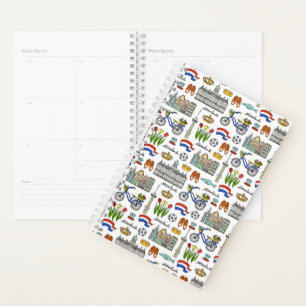 Netherland Doodle Pattern Planner