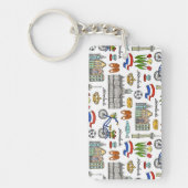 Netherland Doodle Pattern Sleutelhanger (Voorkant)