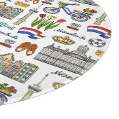 Netherland Doodle Pattern Snijplank (Hoek)