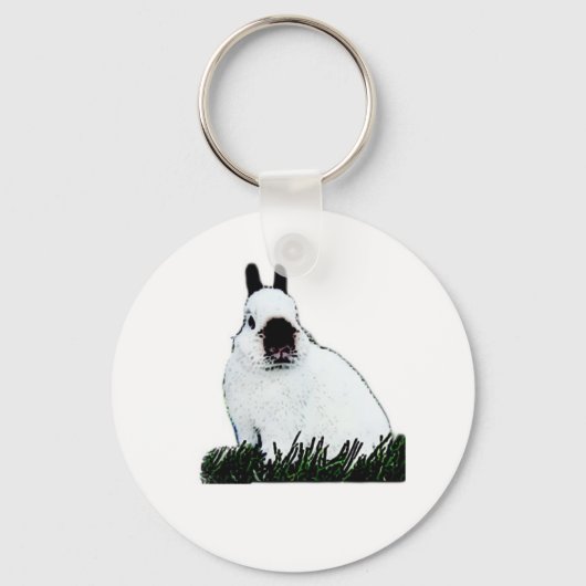Netherland Dwarf Sleutelhanger (Voorkant)